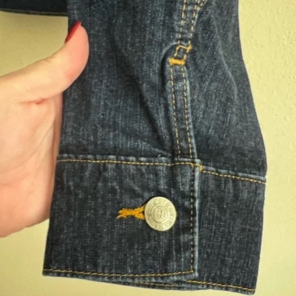 Ralph Lauren Polo Jeans Co. Dark Wash Jean Jacket (Fits Med -Large) 90's Y2k - Picture 4 of 10